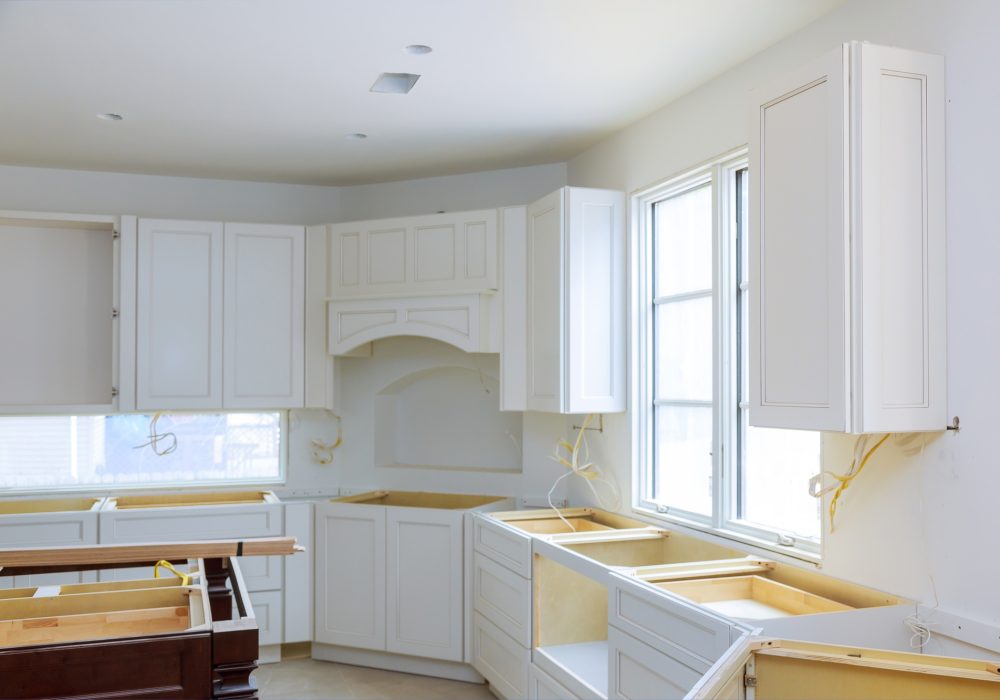 Kitchen remodel home improvement view installed in a new kitchen